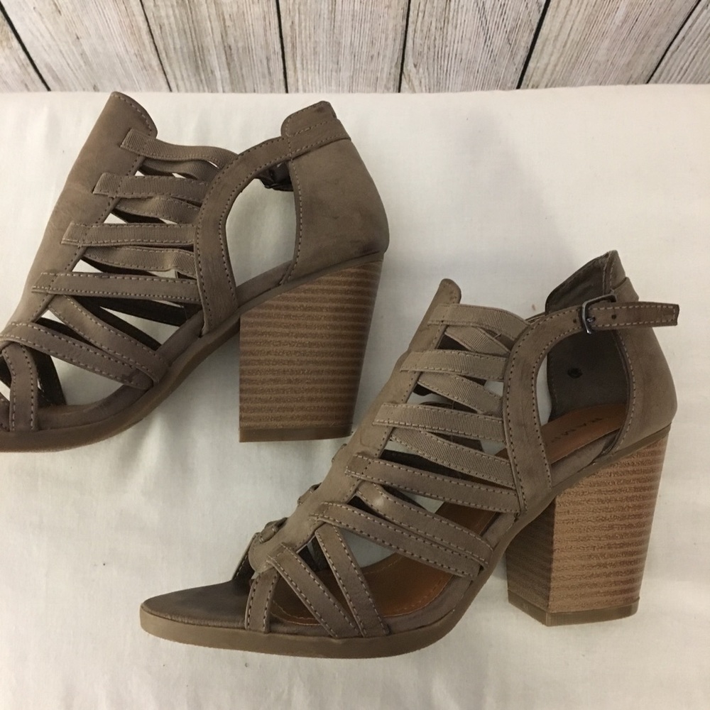 Brown Strappy Booties